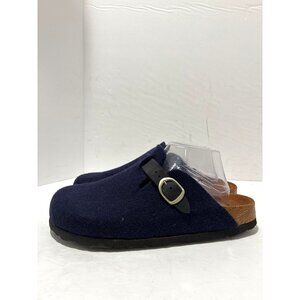 L.L. Bean Blue Wool Flat Footbed Slipper Clogs - Women's 10/EU 41 NWOT